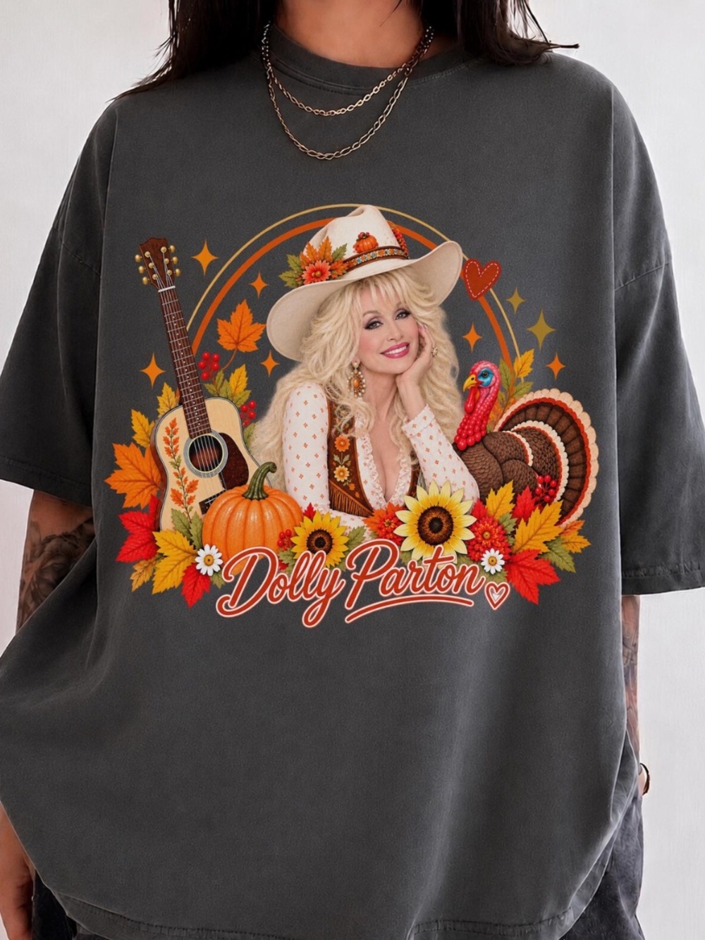 Comfort Colors Pepper Graphic Short Sleeve Tee - Autumn Motif